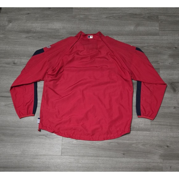 Majestic Cool Base Washington Nationals 1/4 Zip Pullover Windbreaker Men's XL - Picture 2 of 13